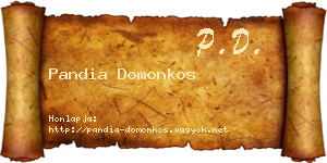 Pandia Domonkos névjegykártya